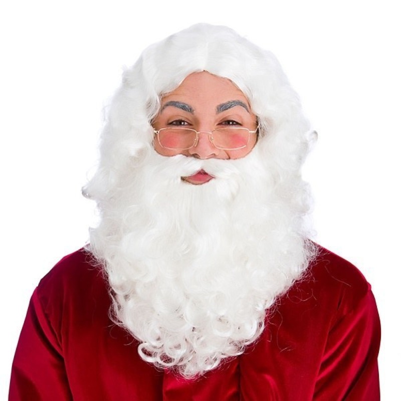 Santa Set with Glasses, Wig and Beard