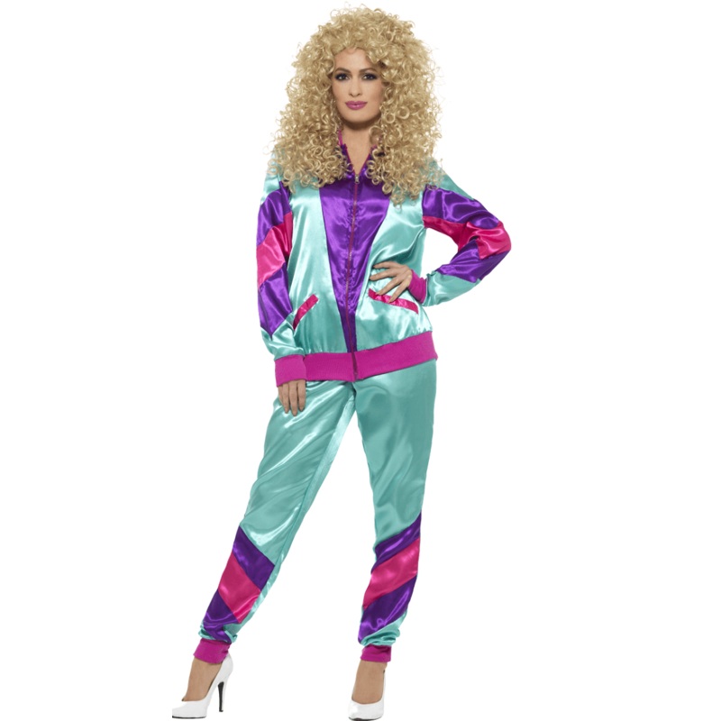 80's Height of Fashion Shell Suit Costume - Ladies