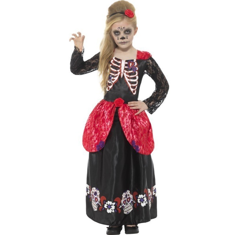 Deluxe Day of the Dead Girl Costume - Tween