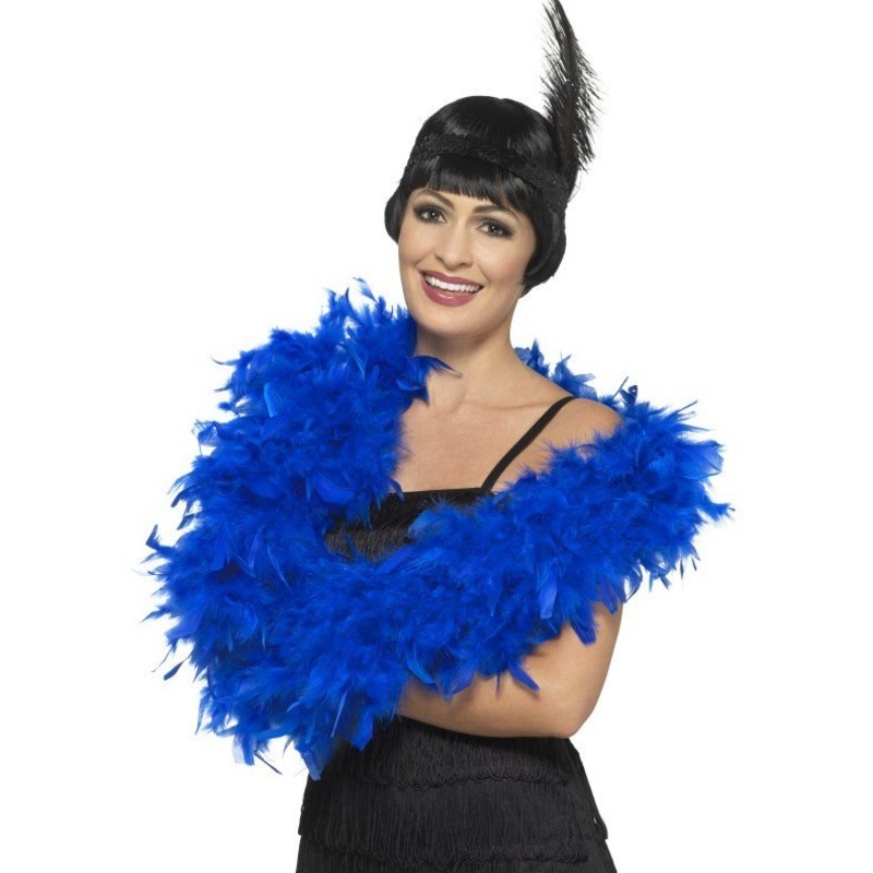 Deluxe Feather Boa - Blue
