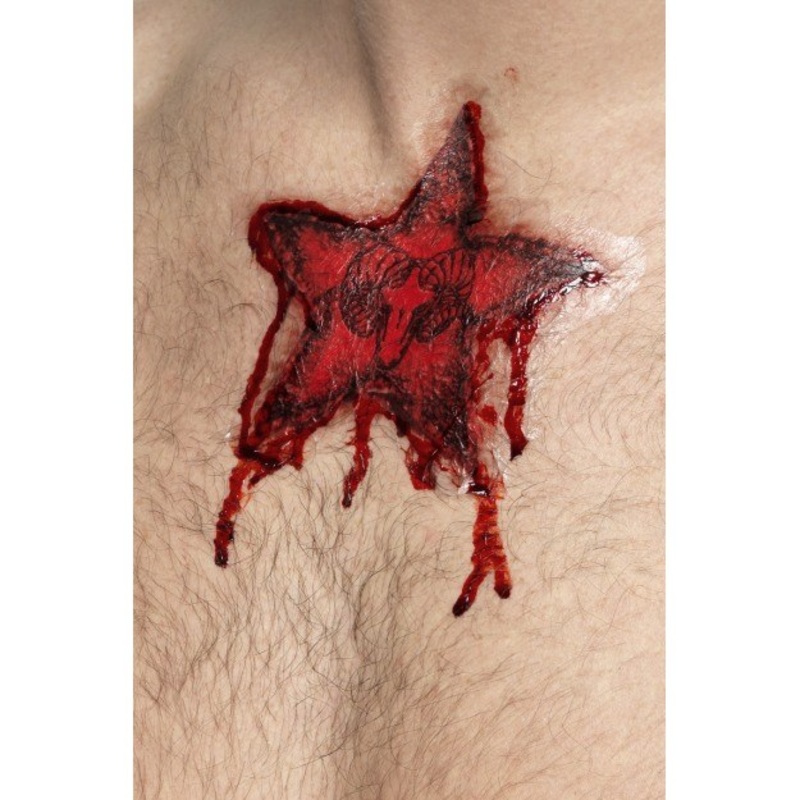 Occult Rams Head Star Tattoo Transfer