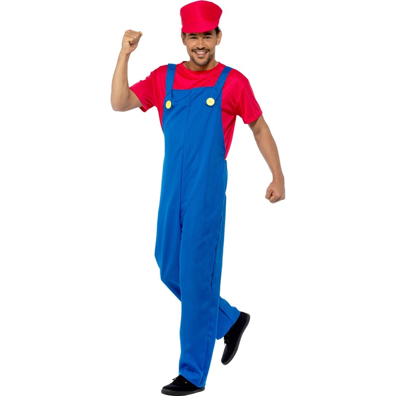 Red Plumber Guy Costume
