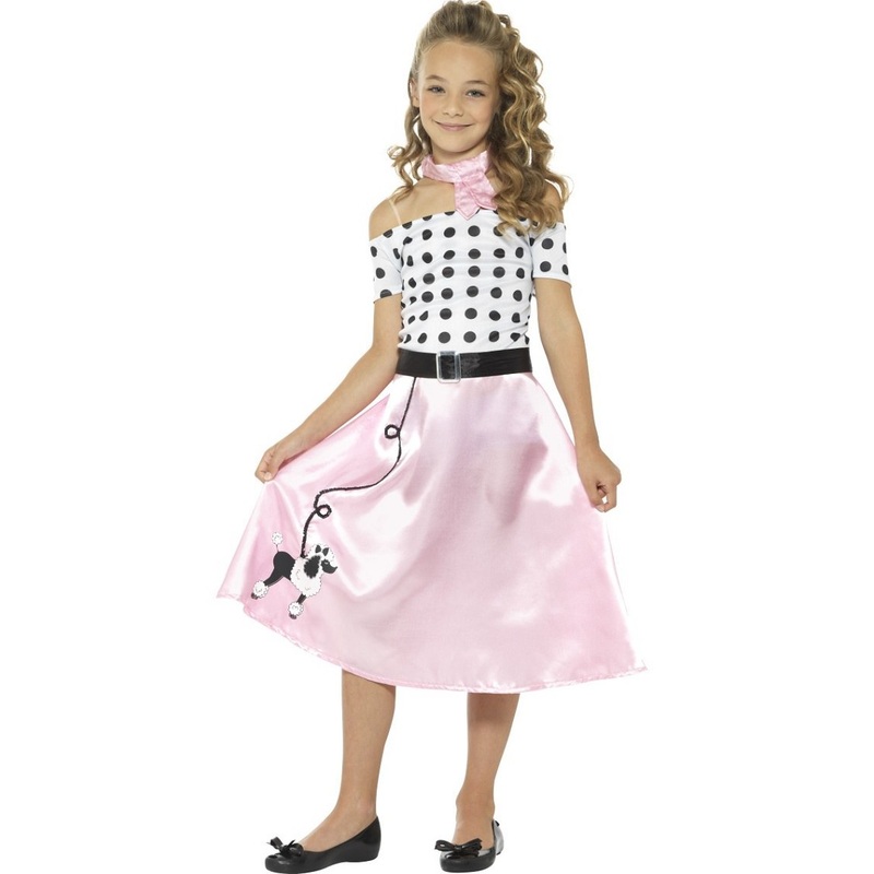 50's Poodle Girl Costume - Kids