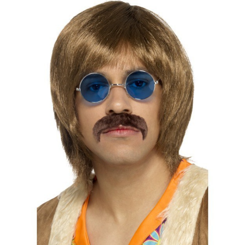 60's Hippie Kit - Wig, Specs & Moustache