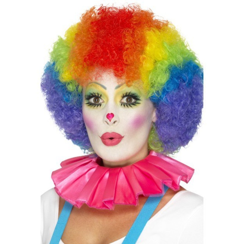 Clown Neck Ruffle - Pink