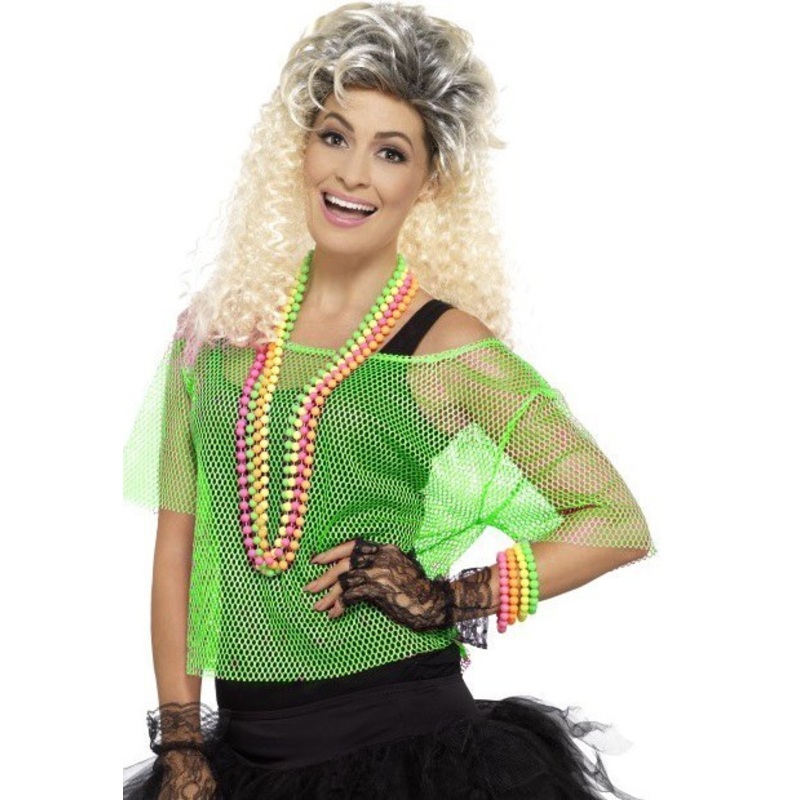 Fishnet Top - Neon Green