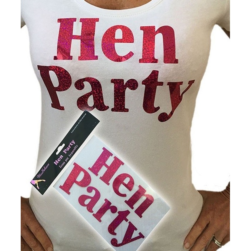 Hen Party Iron On Transfer