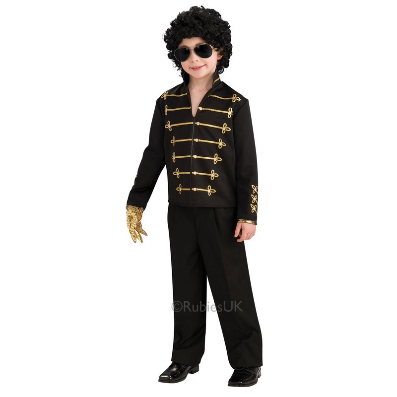 Michael Jackson Black Military Jacket - Kids