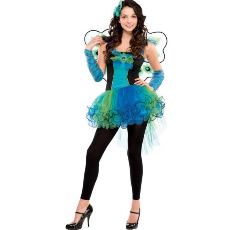 Peacock Diva Costume - Teen