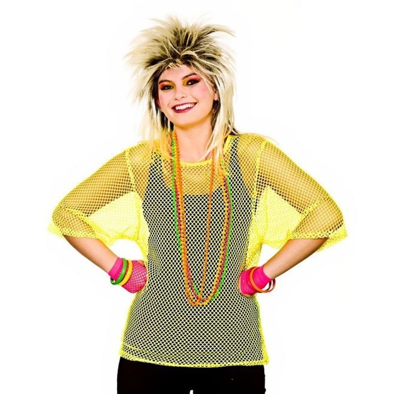 80's Mesh Top - Neon Yellow