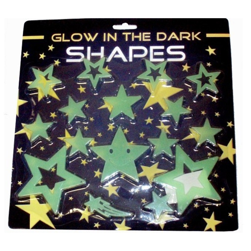 Glow In The Dark Shapes - 16 Pack