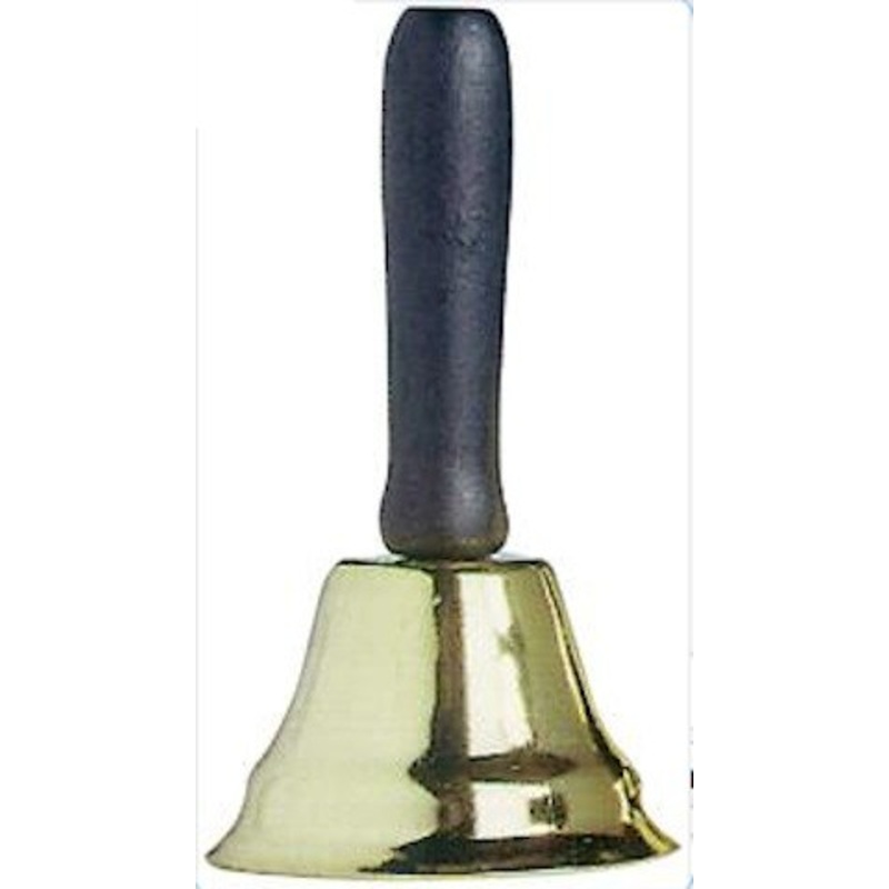 Santa Brass Bell - 18cm
