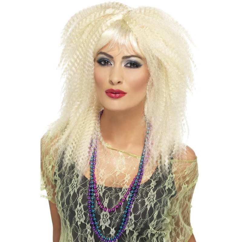 80's Crimp Wig - Blonde