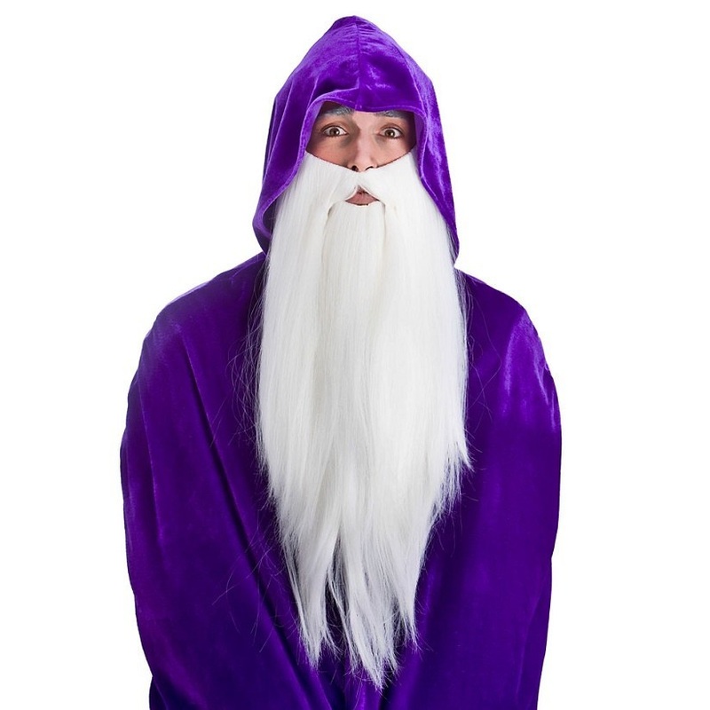 Deluxe Long Beard - White