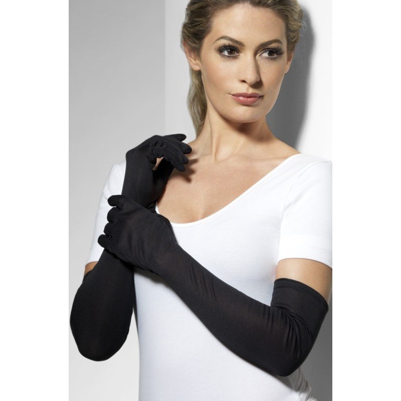 Long Black Gloves