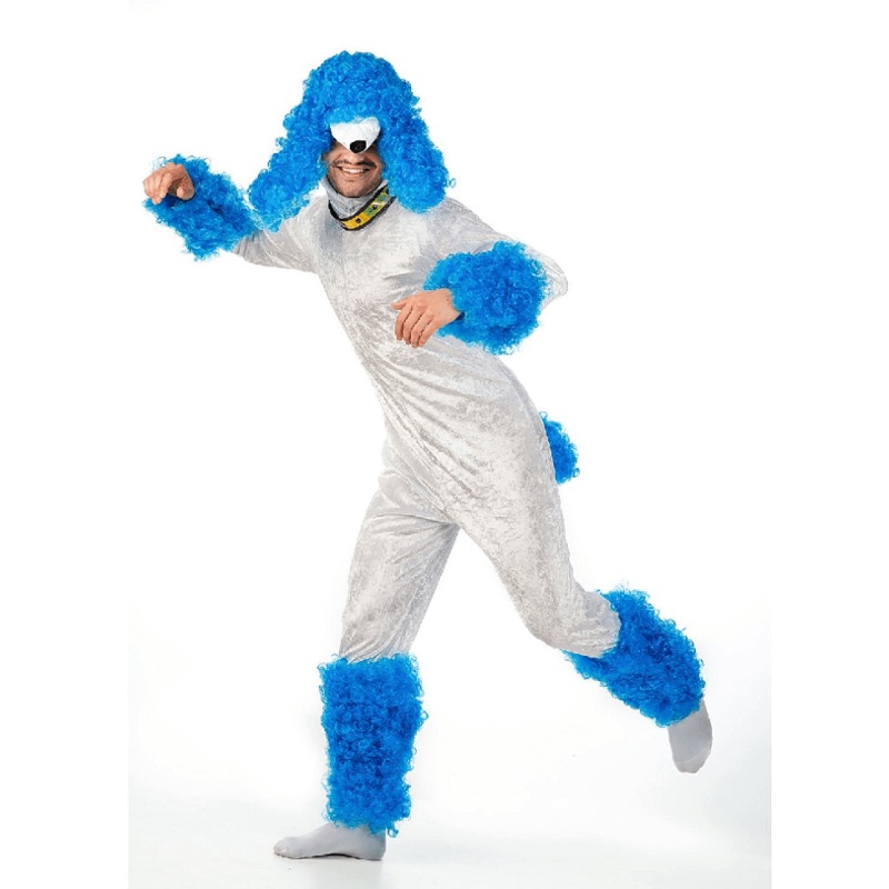 Poodle Costume - Blue/White