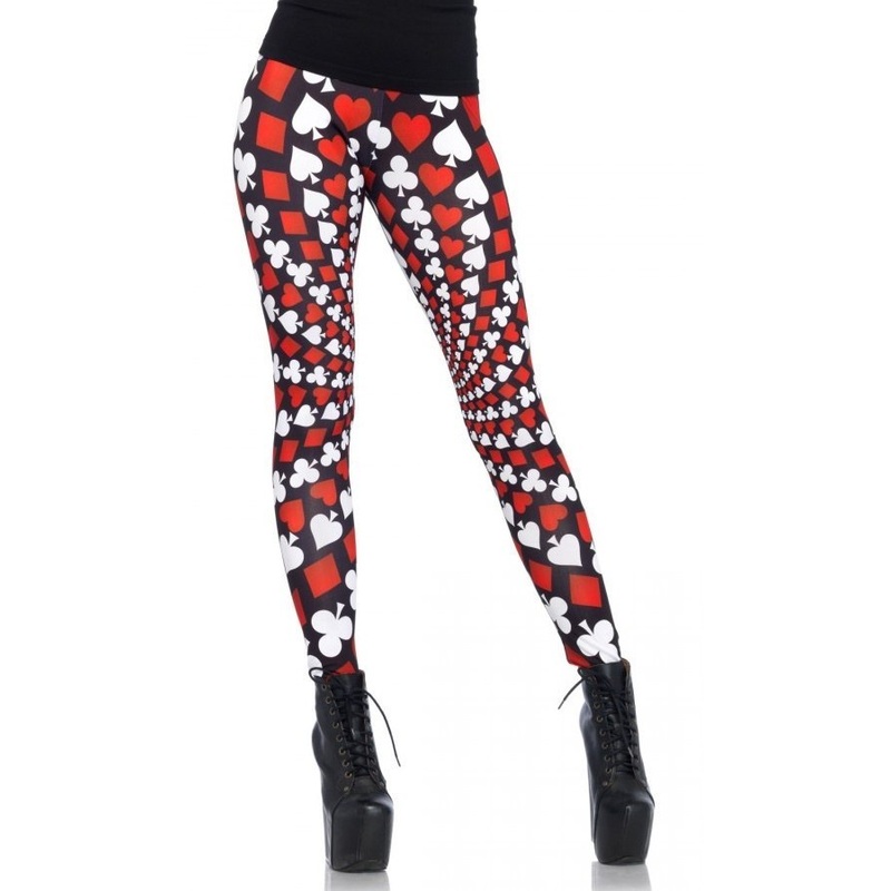Psychedelic Card Print Leggings