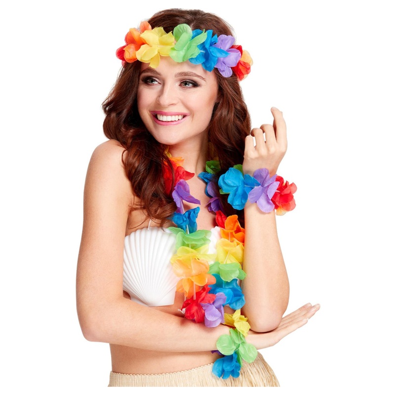 Rainbow Hawaiian Set