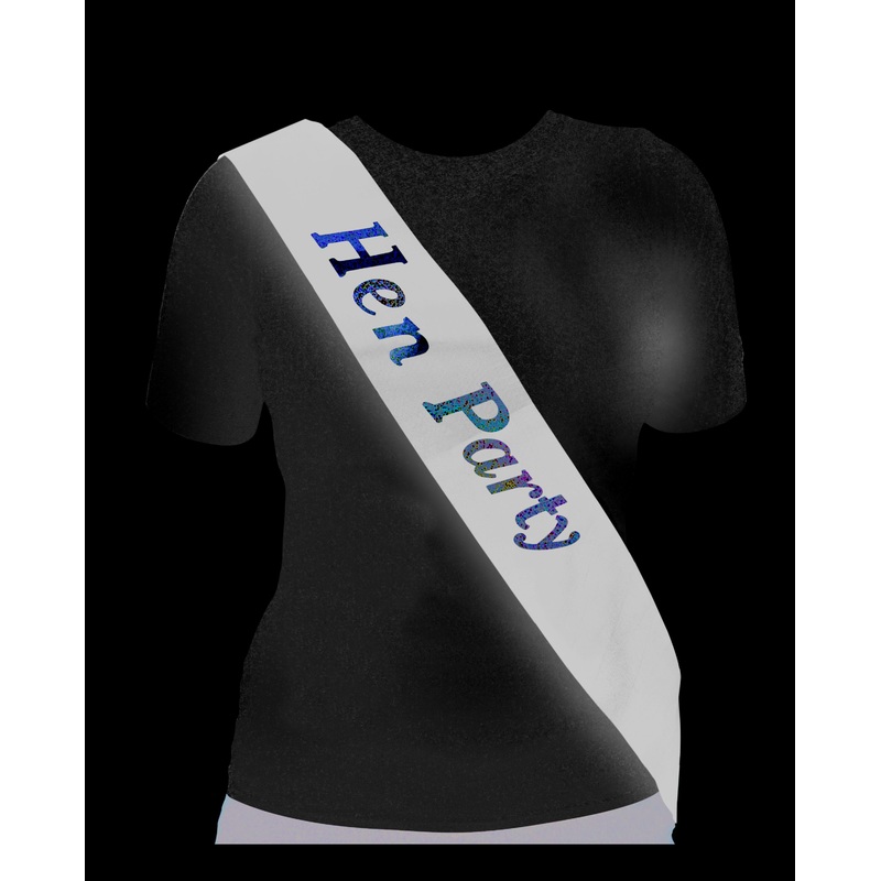 Black Hen Party Sash