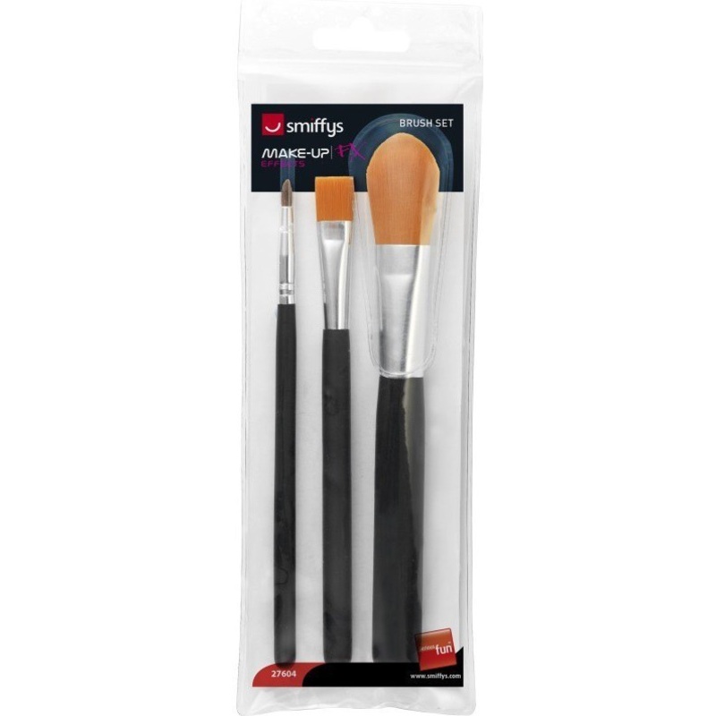 Cosmetic Brush Set - 3 Pack