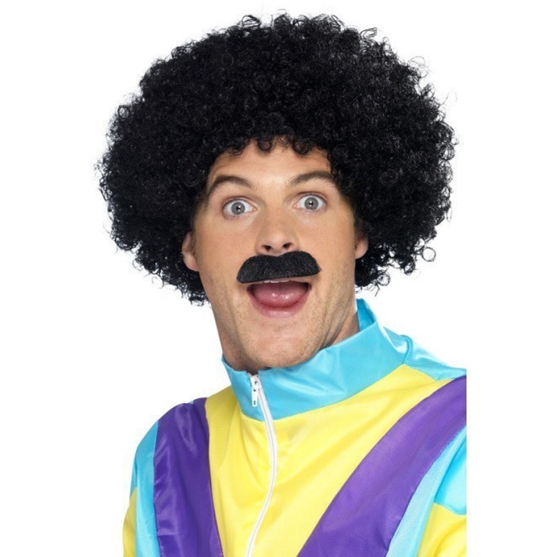 Scouser Set - Wig and Moustache