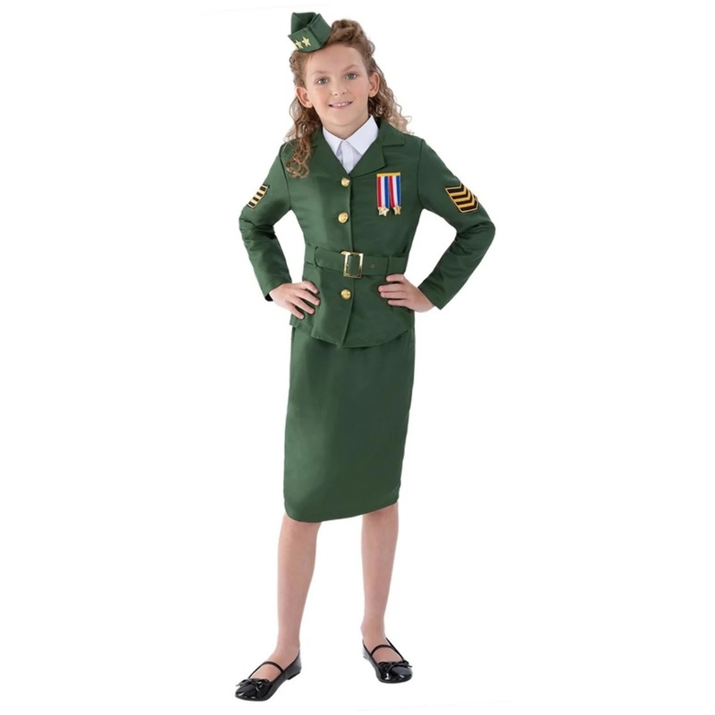 WW II Army Girl Costume - Tween