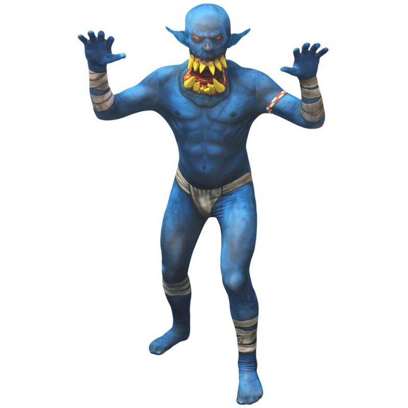 Jaw Dropper Orc Morphsuit Blue