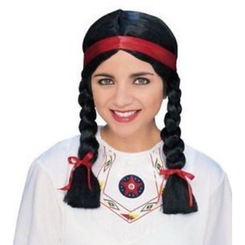 Ladies Native American Wig - Black