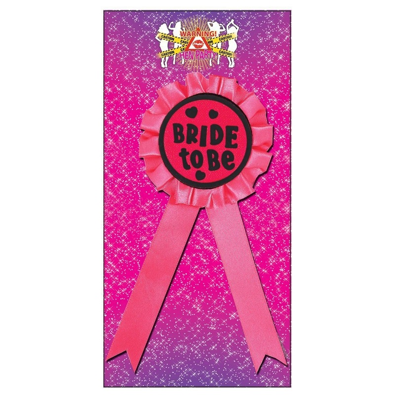 Pink Bride To Be Rosette