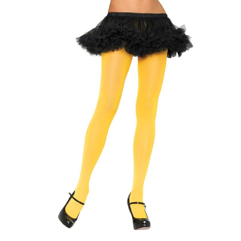 Yellow Nylon Tights