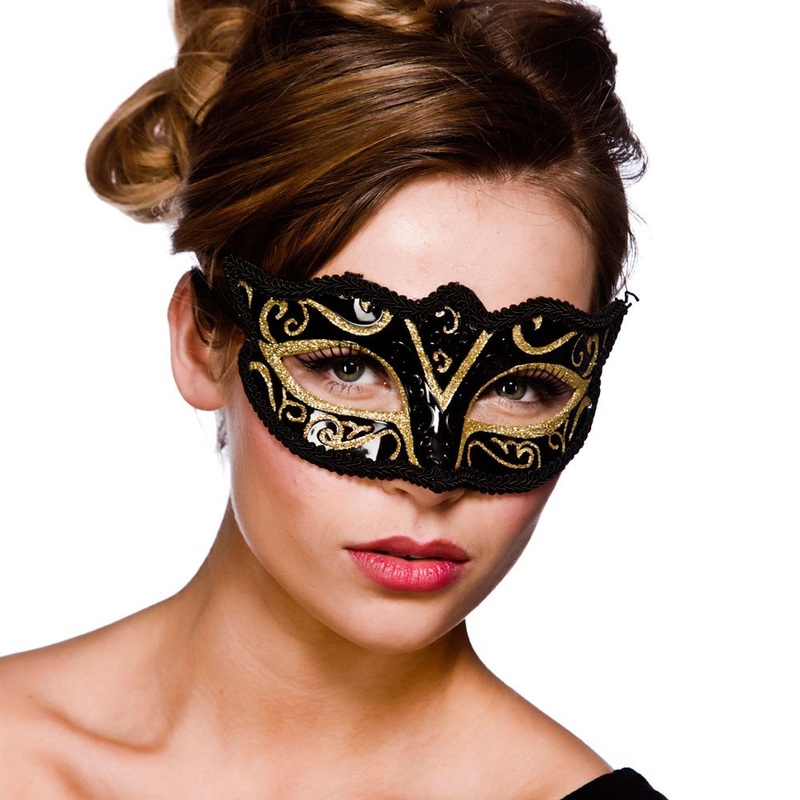Verona Eyemask - Black and Gold