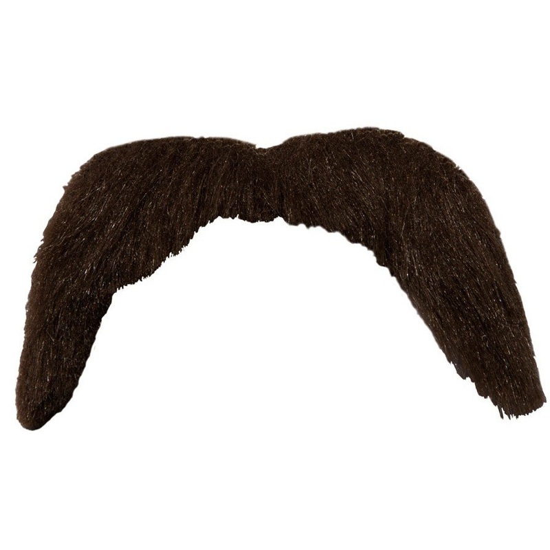 70's Style Brown Tash