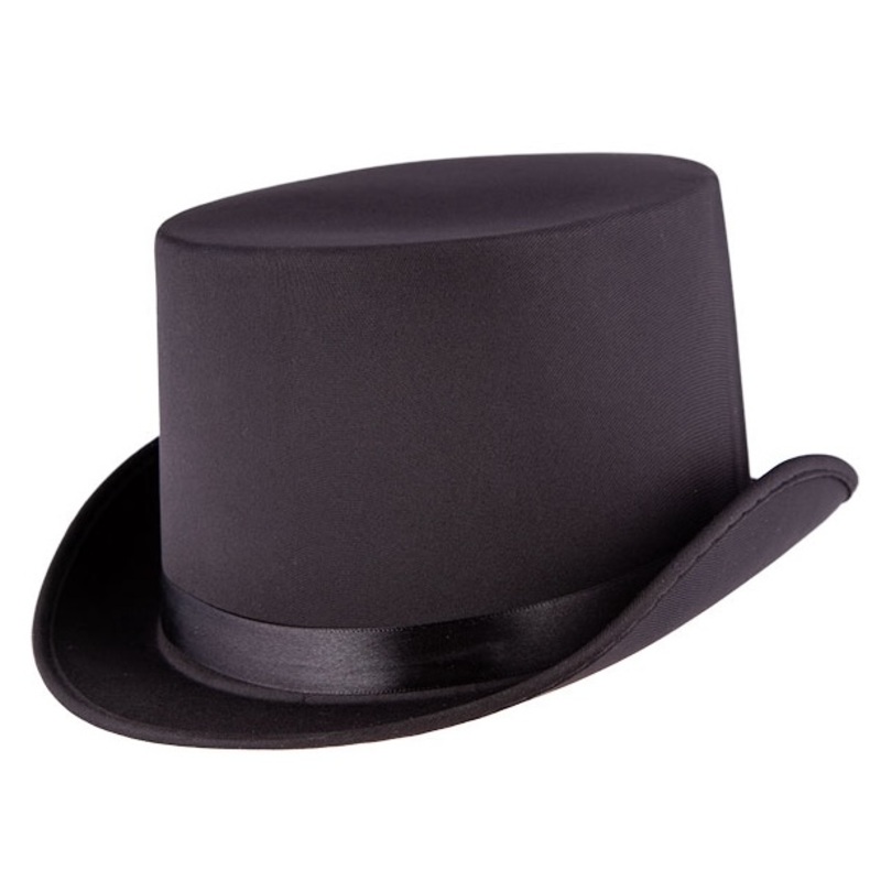 Black SatinTop Hat