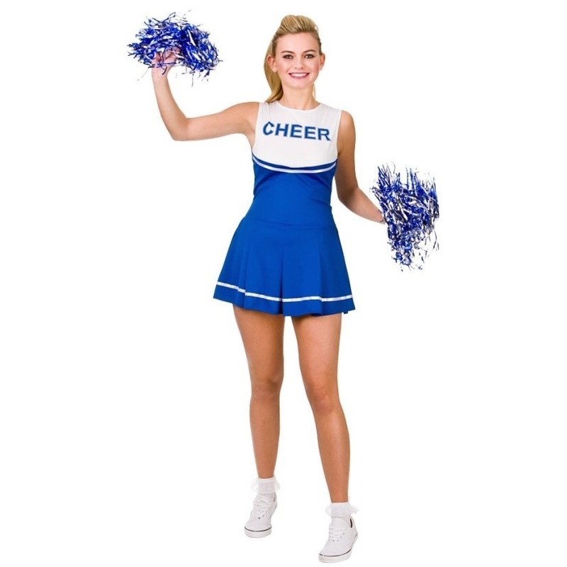 Cheerleader Royal Blue/White Costume