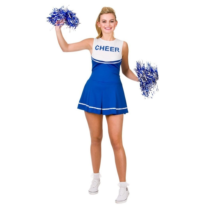 Cheerleader Royal Blue /White - Plus Size Costume