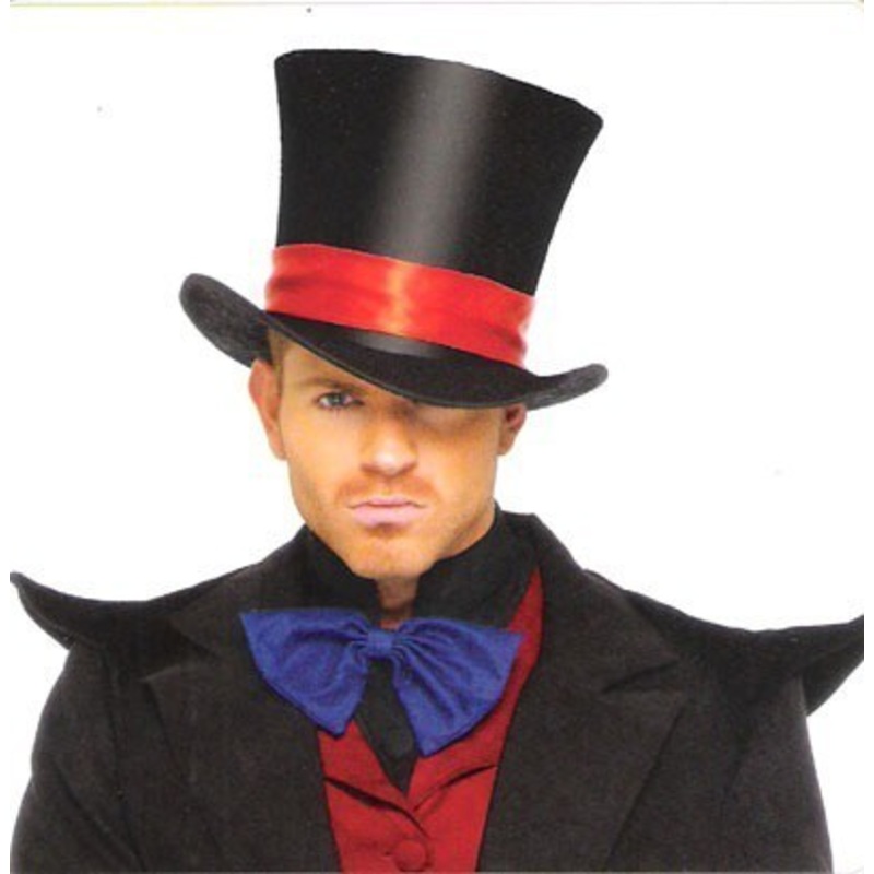 Deluxe Mens' Velour Top Hat