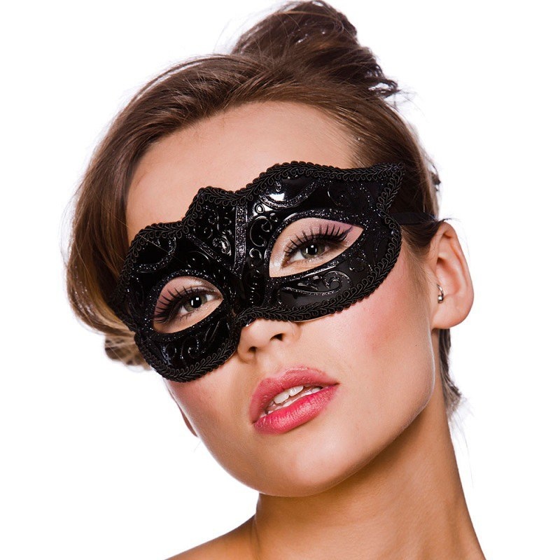 Masquerade Eye Mask - Black Lace