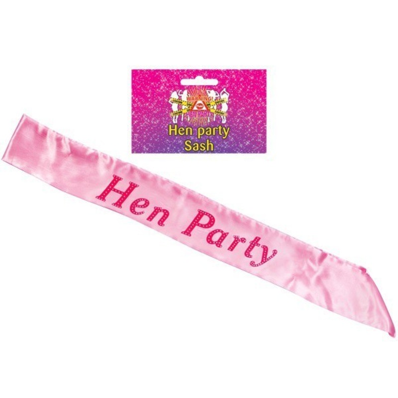 Pink Hen Party Sash
