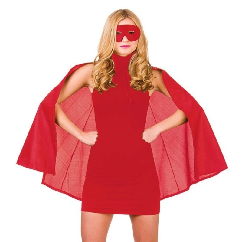 Superhero Cape & Mask - Red