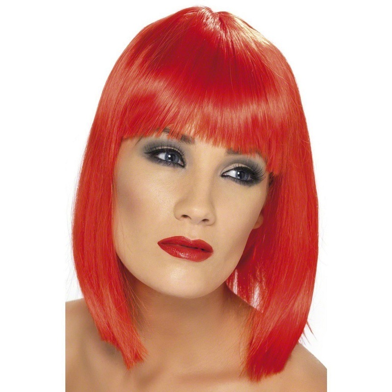 Glam Wig - Neon Red