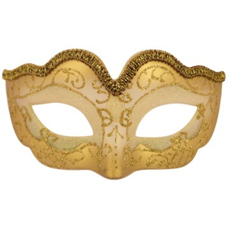 Glitter Metallic Eye Mask - Gold
