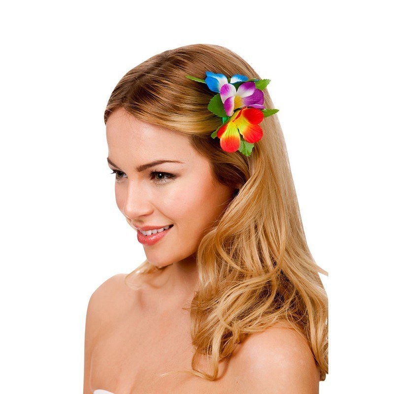 Hawaii Flower Hair Clip - Multi Colour