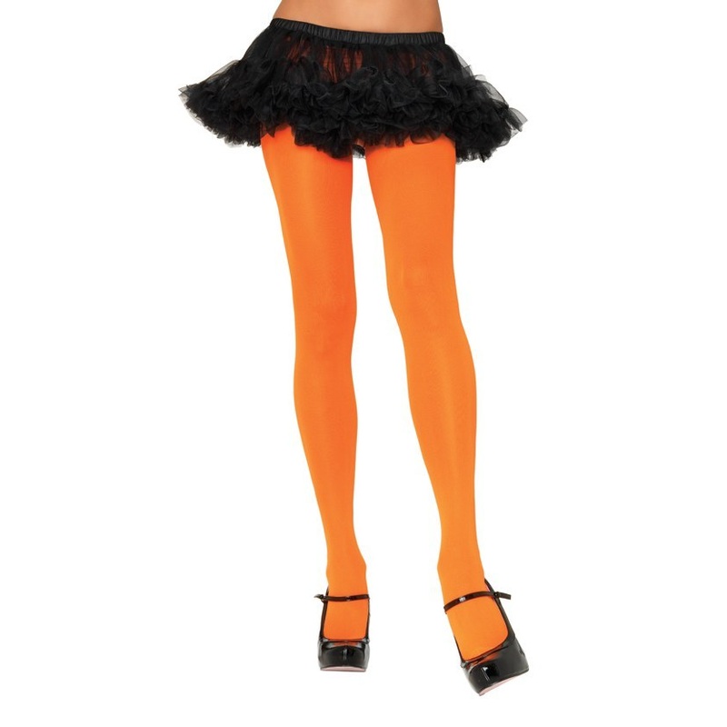 Orange Nylon Tights