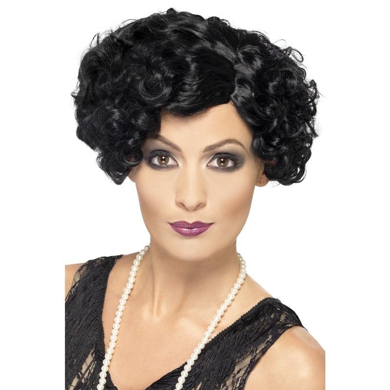 20'S Flirty Flapper Wig - Black