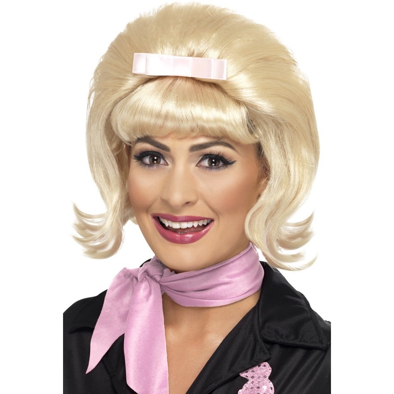 50'S Flicked Beehive Bob - Blonde