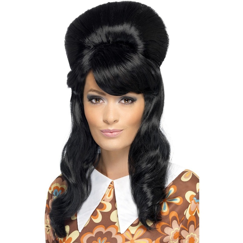 60's Brigitte Bouffant Wig - Black