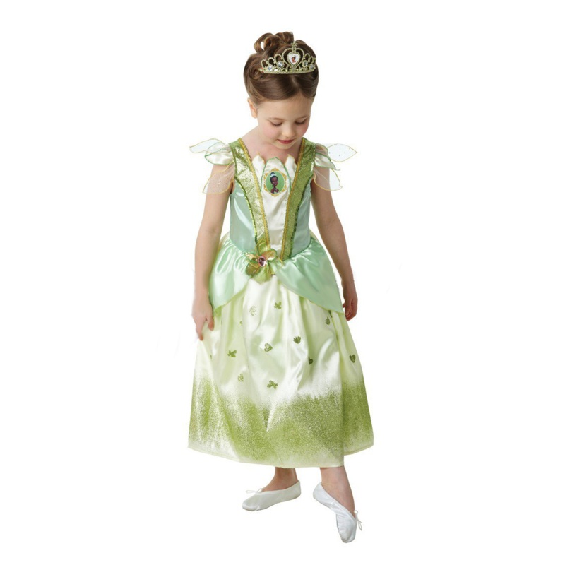 Childs Glitter Tiana Costume