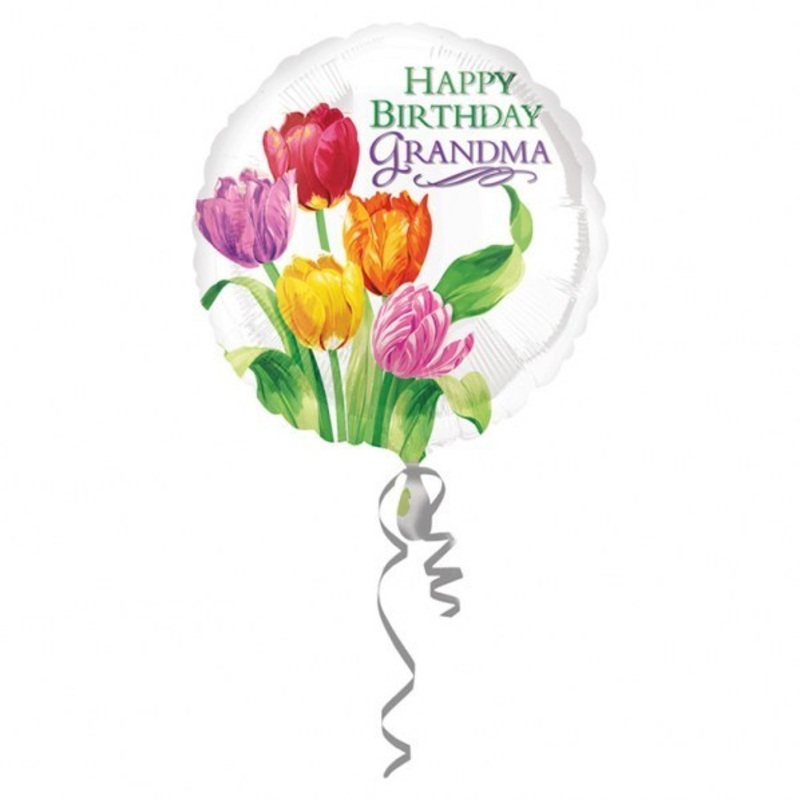 Happy Birthday Grandma Foil Balloon - 17"