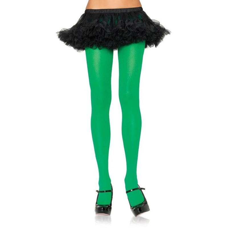 Kelly Green Nylon Tights