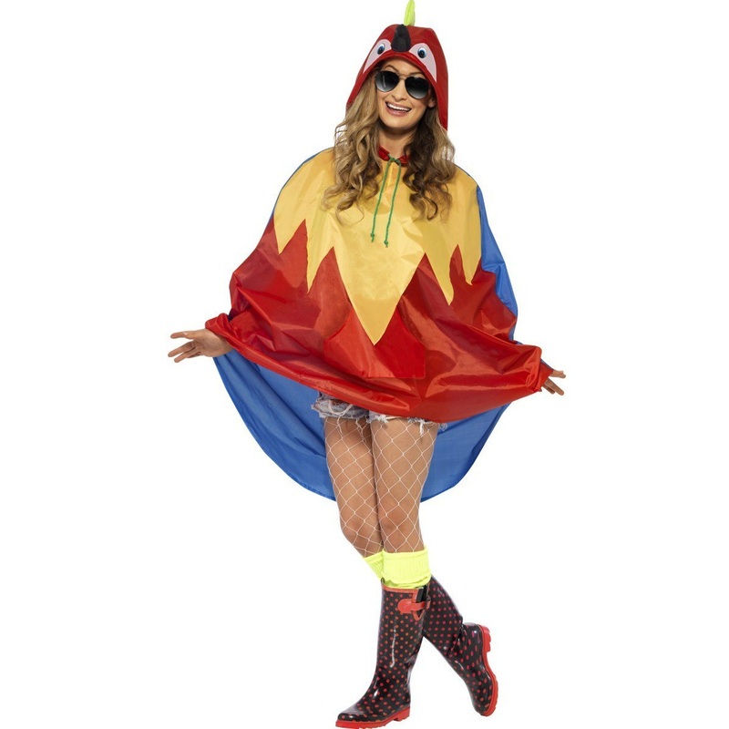 Parrot Party Poncho